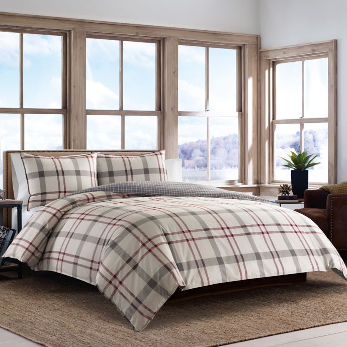 Eddie Bauer Portage Bay Duvet Set In Beige Bed Bath Beyond