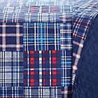 Alternate image 3 for Plaid Patch 3-Piece Twin Quilt Set in Blue/Red