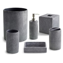 Kassatex Mesh Bath Ensemble in Grey