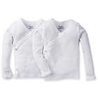 Alternate image 0 for Gerber&reg; Newborn 2-Pack Side Snap Long Sleeve Shirts in White