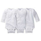 Alternate image 0 for Gerber ONESIES&reg; Brand Size 18M 3-Pack Long Sleeve Bodysuits in White