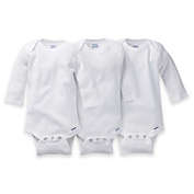 Gerber ONESIES&reg; Brand 3-Pack Long Sleeve Bodysuits in White