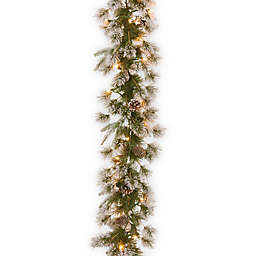 National Tree Company 9-Foot Liberty Pine Pre-Lit Garland with Clear Lights
