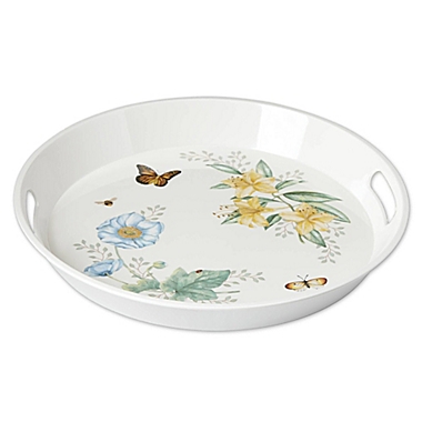 Lenox&reg; Butterfly Meadow&reg; Melamine Round Tray. View a larger version of this product image.