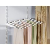 Rubbermaid&reg; 7-Rod Sliding Pants Rack for Closet Organizer in White