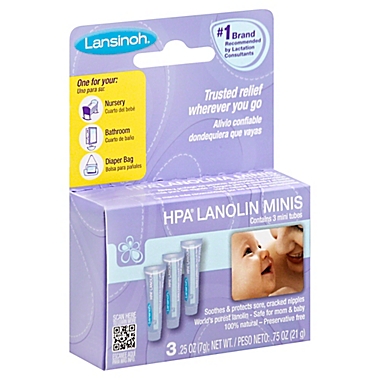 Lansinoh&reg; 3-Count 0.25 oz. Nipple Cream Minnis. View a larger version of this product image.