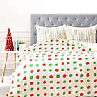 Alternate image 0 for Deny Designs Leah Flores Holiday Polka Dots Twin Duvet Cover in Red