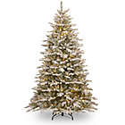 Alternate image 0 for National Tree Company 7.5-Foot Snowy Sierra Spruce Pre-Lit Christmas Tree with Clear Lights