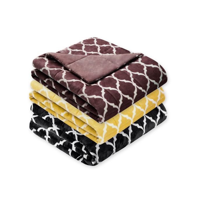 Madison Park Ogee Oversized Throw Blanket Bed Bath and Beyond Canada