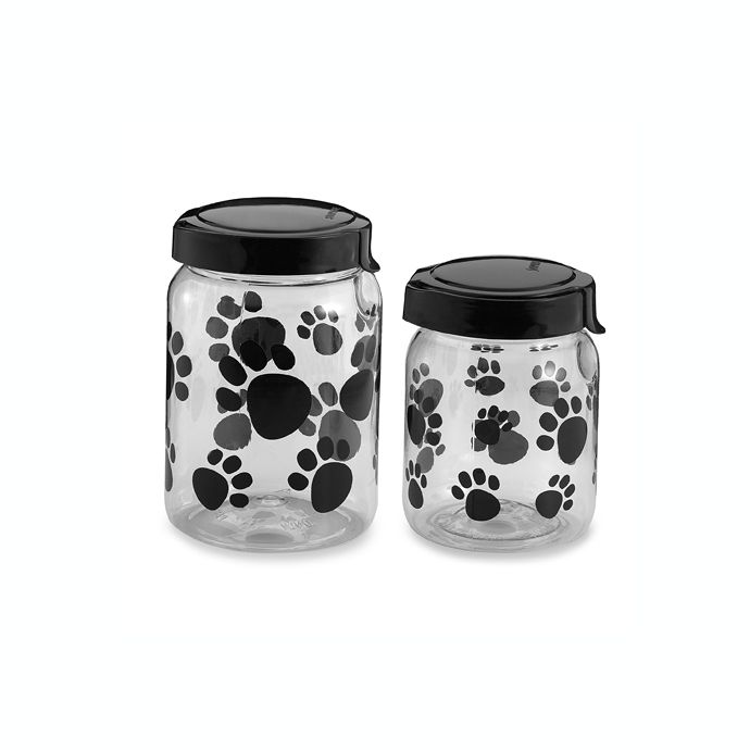 Paw Print Canister with Lid Bed Bath and Beyond Canada