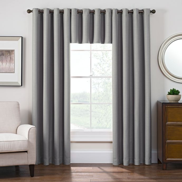 Antique Satin Room Darkening Grommet Top Window Curtain Panel And