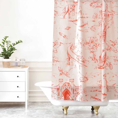 Deny Designs Pattern State Adventure Toile Dawn Shower Curtain In