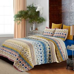 Jazmin Floral Reversible Quilt Set