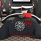 Alternate image 0 for Chic Home Budz 8-Piece Queen Comforter Set in Black