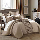 Alternate image 0 for Chic Home Rossana 8-Piece Queen Comforter Set in Taupe