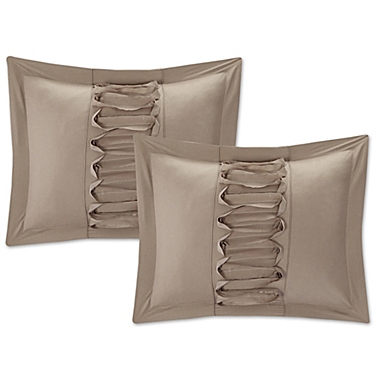 Chic Home Rossana 8-Piece Queen Comforter Set in Taupe. View a larger version of this product image.