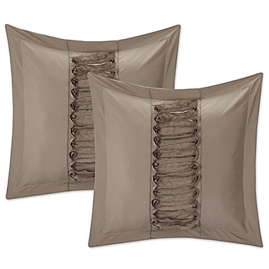 Chic Home Rossana 8-Piece King Comforter Set in Taupe. View a larger version of this product image.