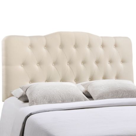 Details about   Modway Annabel Queen Tufted Panel Headboard in Navy 