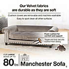 Alternate image 3 for Enchanted Home Velvet Tufted Manchester Pet Sofa in Grey