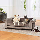 Alternate image 8 for Enchanted Home Velvet Tufted Manchester Pet Sofa in Grey