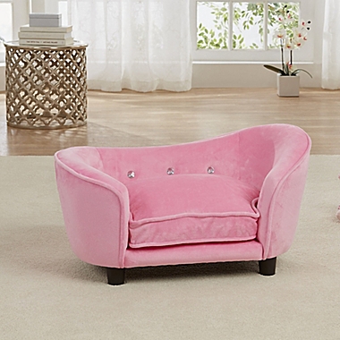 Enchanted Home Pet Small Ultra Plush Snuggle Bed in Pink. View a larger version of this product image.