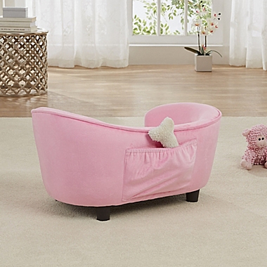 Enchanted Home Pet Small Ultra Plush Snuggle Bed in Pink. View a larger version of this product image.