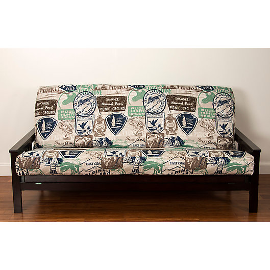 Alternate image 1 for SIScovers® Parks and Rec Futon Cover in Brown