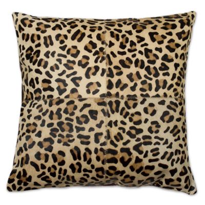 18x18 Skyvora Blue Leopard Throw Pillow Multicolor