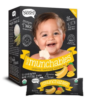 Nosh&trade; Baby Munchables&trade; 9 oz. Banana &amp; Mango Organic Teething Wafers