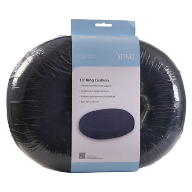 18-Inch Molded Foam Ring Donut Cushion in Navy | Bed Bath and Beyond Canada