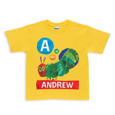 Very Hungry Caterpillar Alphabet Shirt in Yellow