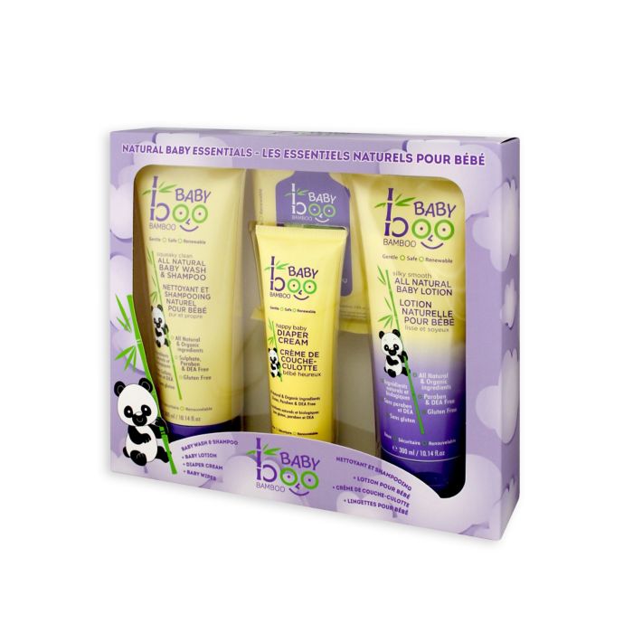 Baby Boo Bamboo Natural Baby Essentials Gift Set | Bed ...