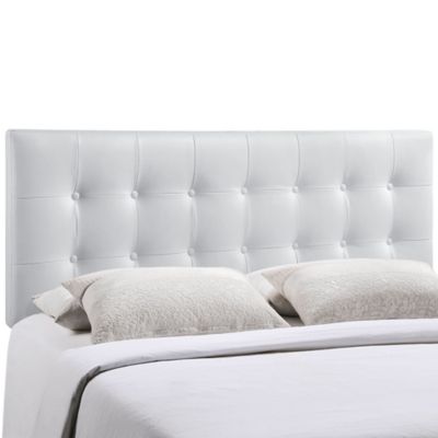 Lexmod Lily Full Vinyl Headboard Category Bedroom Color White MOD-5147-WHI NEW 