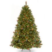 National Tree Company 7.5-Foot Winchester Pine Christmas Tree with Multicolor Lights