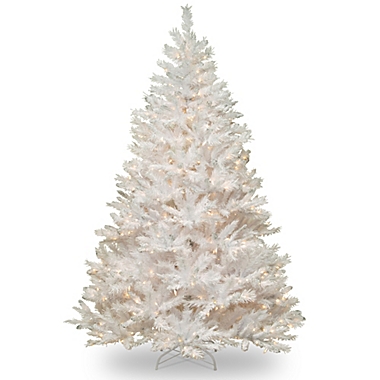 National Tree Company 7-Foot Wispy Willow Grande White Pre-Lit Christmas Tree with Clear Lights. View a larger version of this product image.