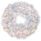 Alternate image 0 for National Tree Company 30-Inch Wispy Willow Grande White Pre-Lit Christmas Wreath with Clear Lights