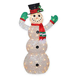 National Tree Company 48-Inch Pre-Lit Waving Snowman with Clear Lights