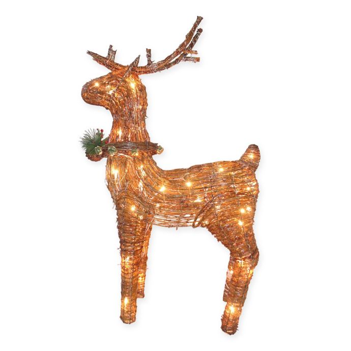 National Tree Company Reindeer Decoration With Clear Lights 