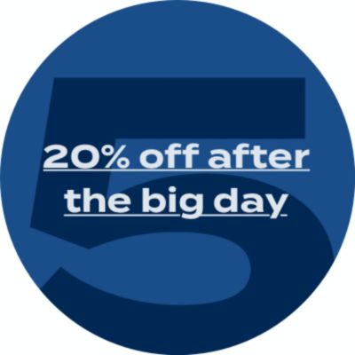 20% off after the big day