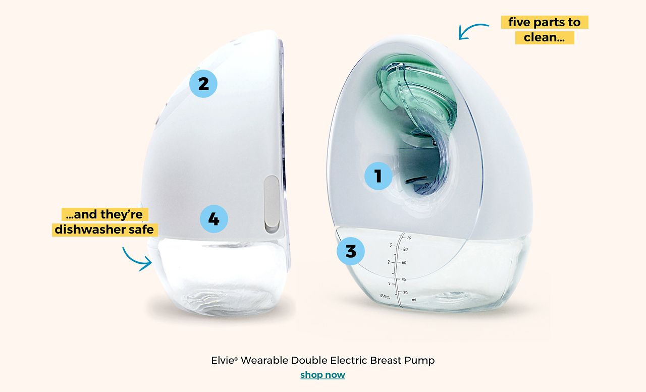 five parts to clean… …and they’re diswasher safe