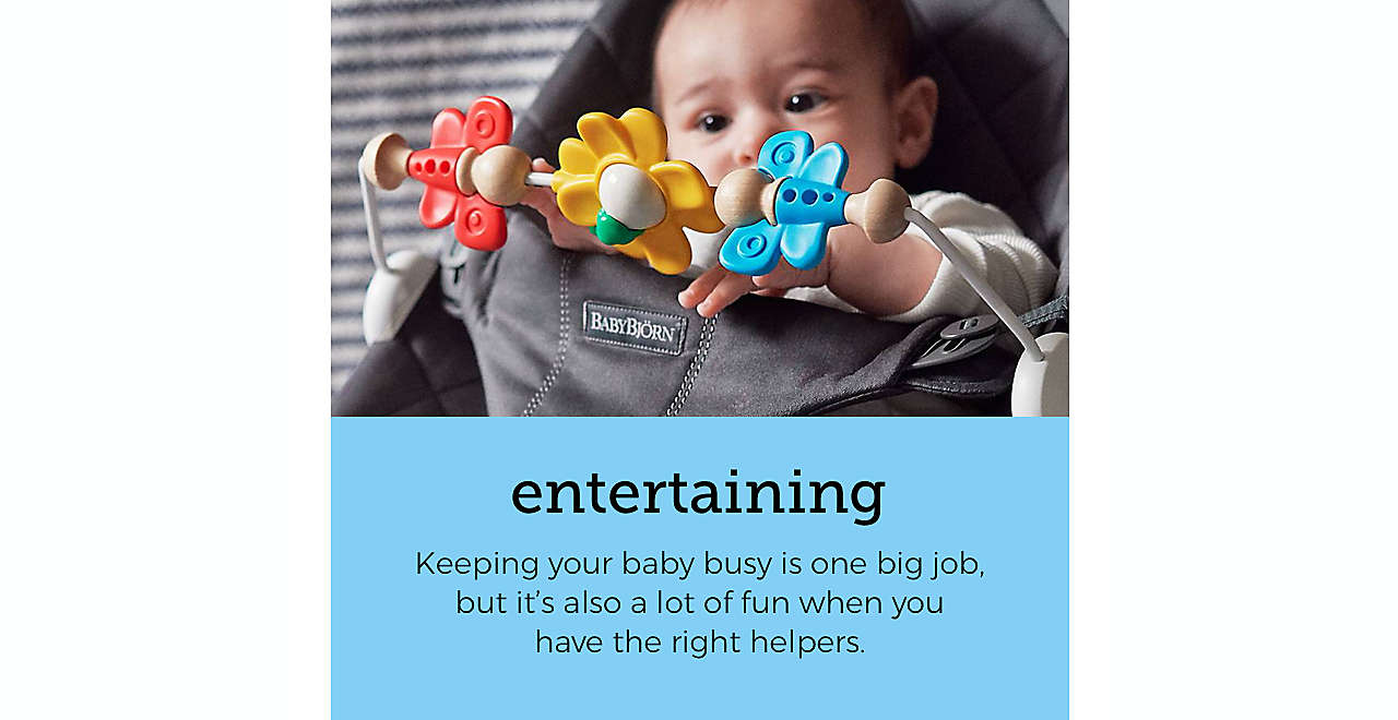 entertaining | Keeping your baby busy is one big job, but  it’s also a lot of fun when you have the right  helpers.