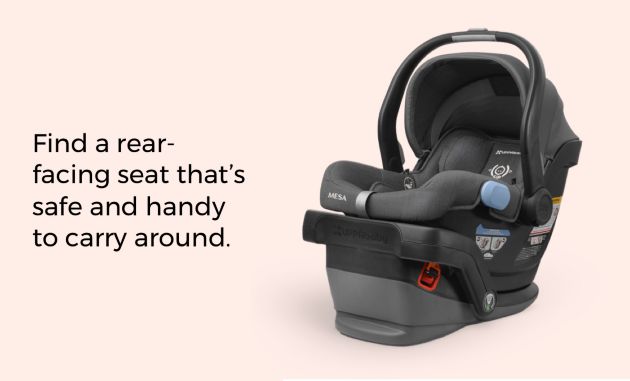 Find a rear-facing seat that’s safe and handy to carry around.