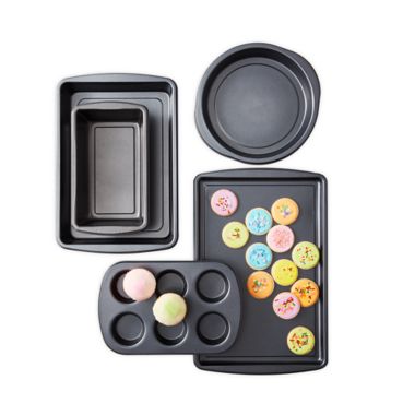 Simply Essential&trade; 5-Piece Nonstick Carbon Steel Bakeware Set. View a larger version of this product image.