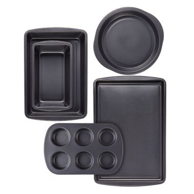 Simply Essential&trade; 5-Piece Nonstick Carbon Steel Bakeware Set. View a larger version of this product image.