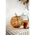 Alternate image 3 for Bee &amp; Willow&trade; Glass LED-Lit Pumpkin Decoration in Amber