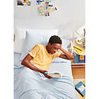 Alternate image 5 for Simply Essential&trade; Jersey Queen Sheet Set in White