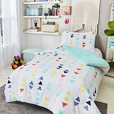 Simply Essential&trade; Triangle Print 3-Piece Comforter Set. View a larger version of this product image.