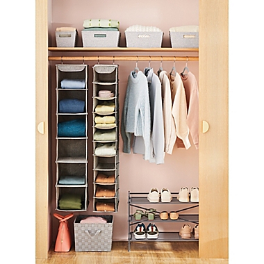 Squared Away&trade; Arrow Weave 6-Shelf Hanging Organizer. View a larger version of this product image.