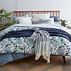 Alternate image 1 for Bee &amp; Willow&trade; Floral Stripe 3-Piece Reversible Comforter Set in Blue