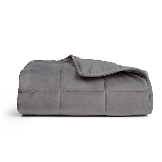 Alternate image 1 for Therapedic® 12 lb. Weighted Blanket in Light Grey